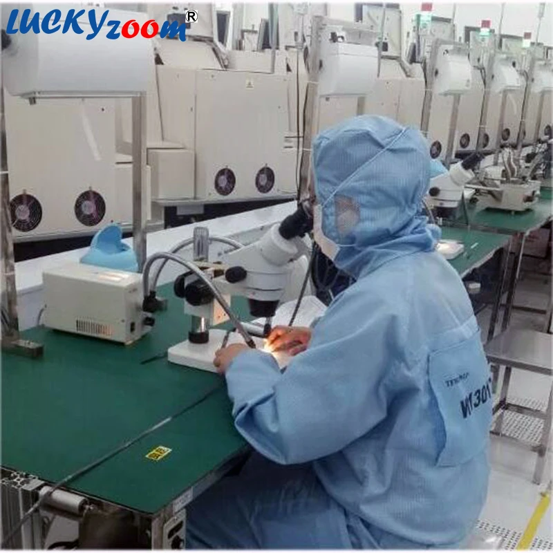 Фирменные стерео микроскопы Luckyzoom SZM45 7X 45X Оптический бинокулярный микроскоп с