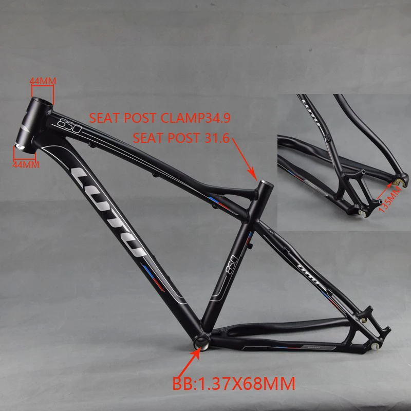 LUTU 27 5 дюймов алюминиевый сплав MTB рама 26er для горного велосипеда Рама