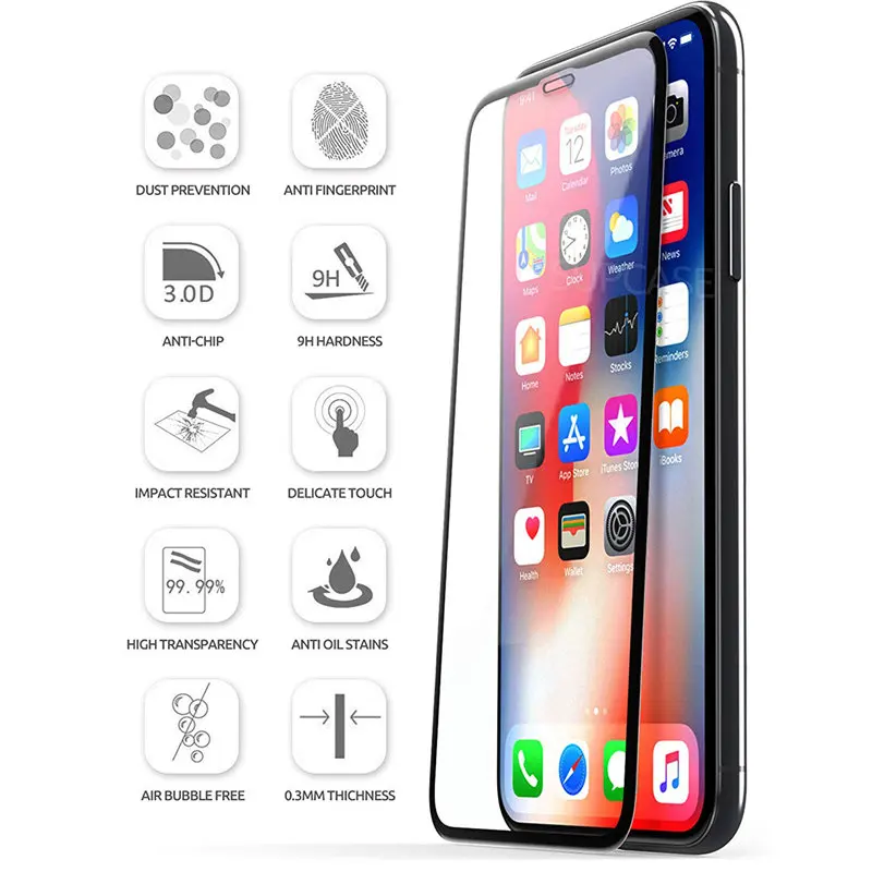 Для iPhone XR 6 1 &quotSUPCASE против царапин Премиум 3D изогнутые края Анти ударное