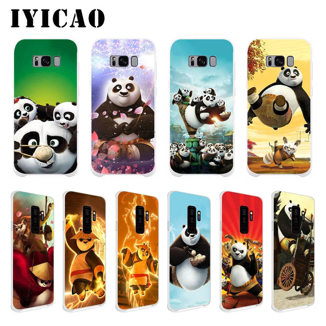 IYICAO kungfu panda жесткий чехол для Samsung Galaxy S10e S10 S9 S8 Plus S6 S7 Edge Note 9 8|Чехлы-накладки| |