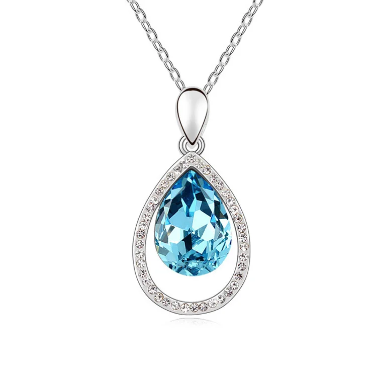 Новое поступление ожерелье в виде капли воды красивое ювелирное для леди золотое