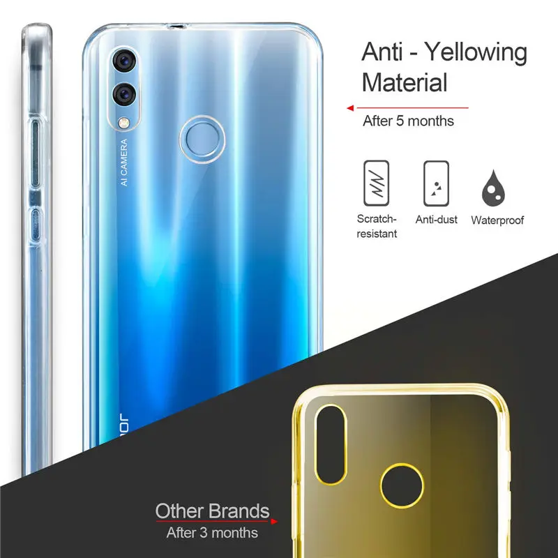 Мягкий чехол из ТПУ с полной защитой 360 градусов для Huawei P20 P30 P40 Honor Mate 10 20 Pro Lite Y6P Nova