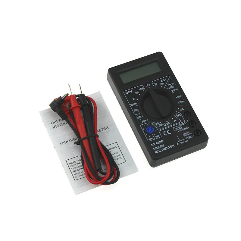 DT830B мультиметр автоматический цифровой для вольтметр Омметр амперметр защита от