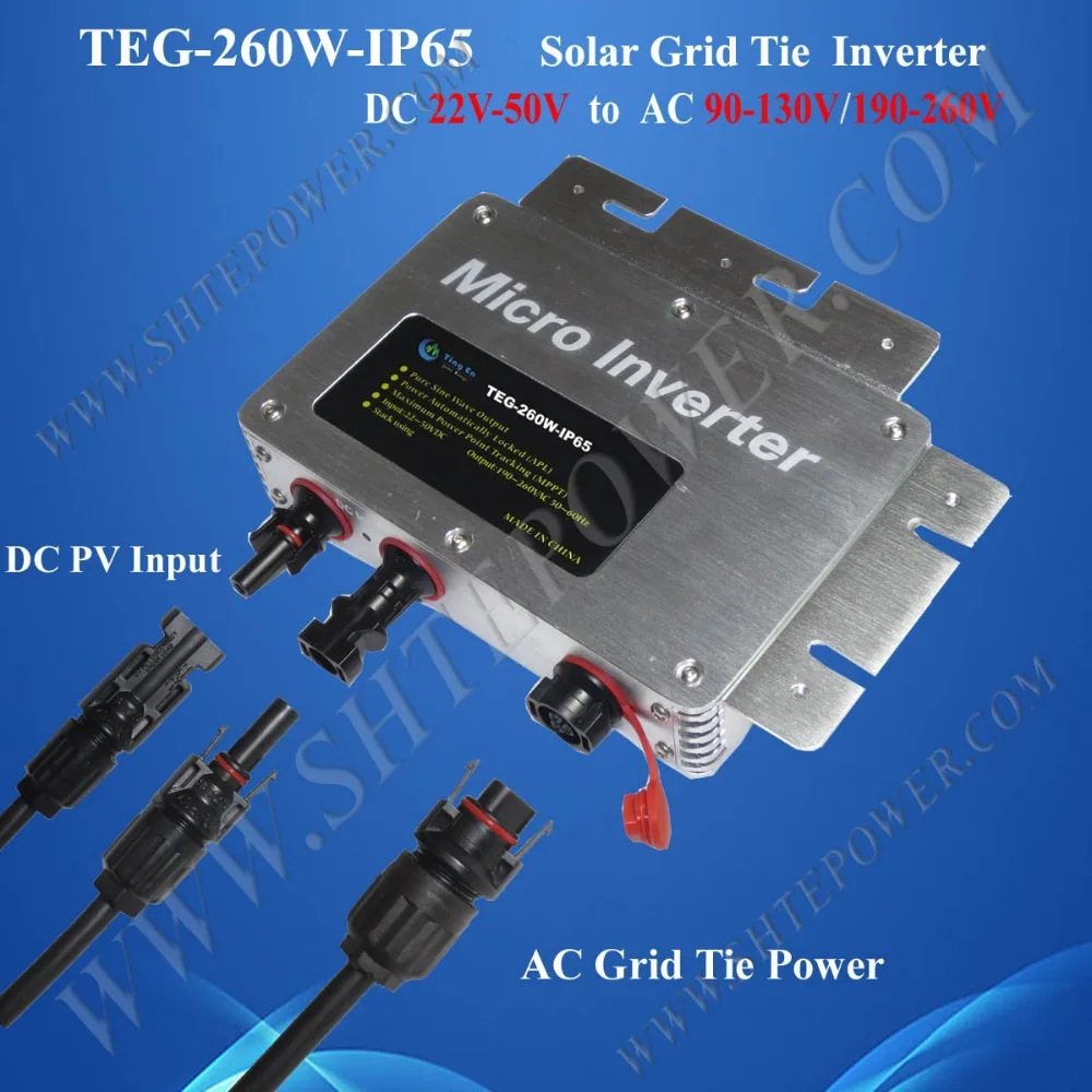 36v 120v микро инвертор 260w Лучший сетевой панель Солнечный водостойкий |