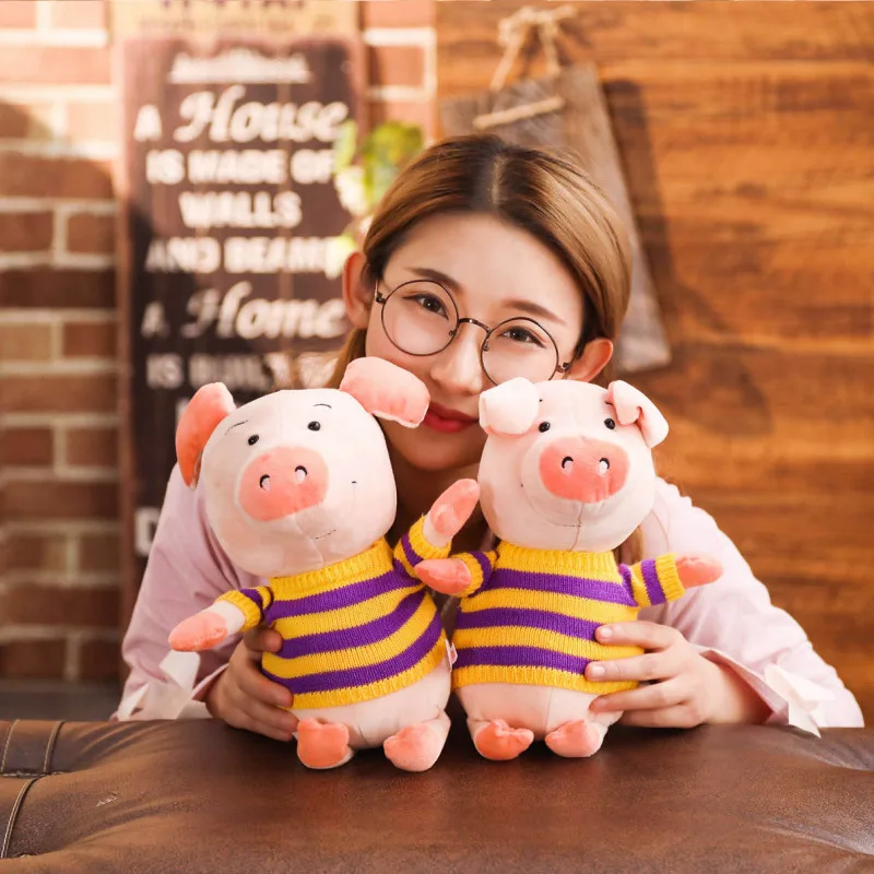 30 см Kawaii НИСИ свинка кукла поросенок Ститч свитер из мультфильма мягкого плюша