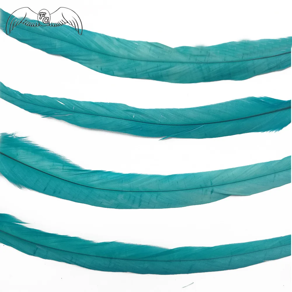 Wholesale 100pcs Natural Peacock Blue Rooster Tail Feather 35-40cm Cock Pheasant Carnival Costume/Cosplay/Shamba Dancer | Дом и сад