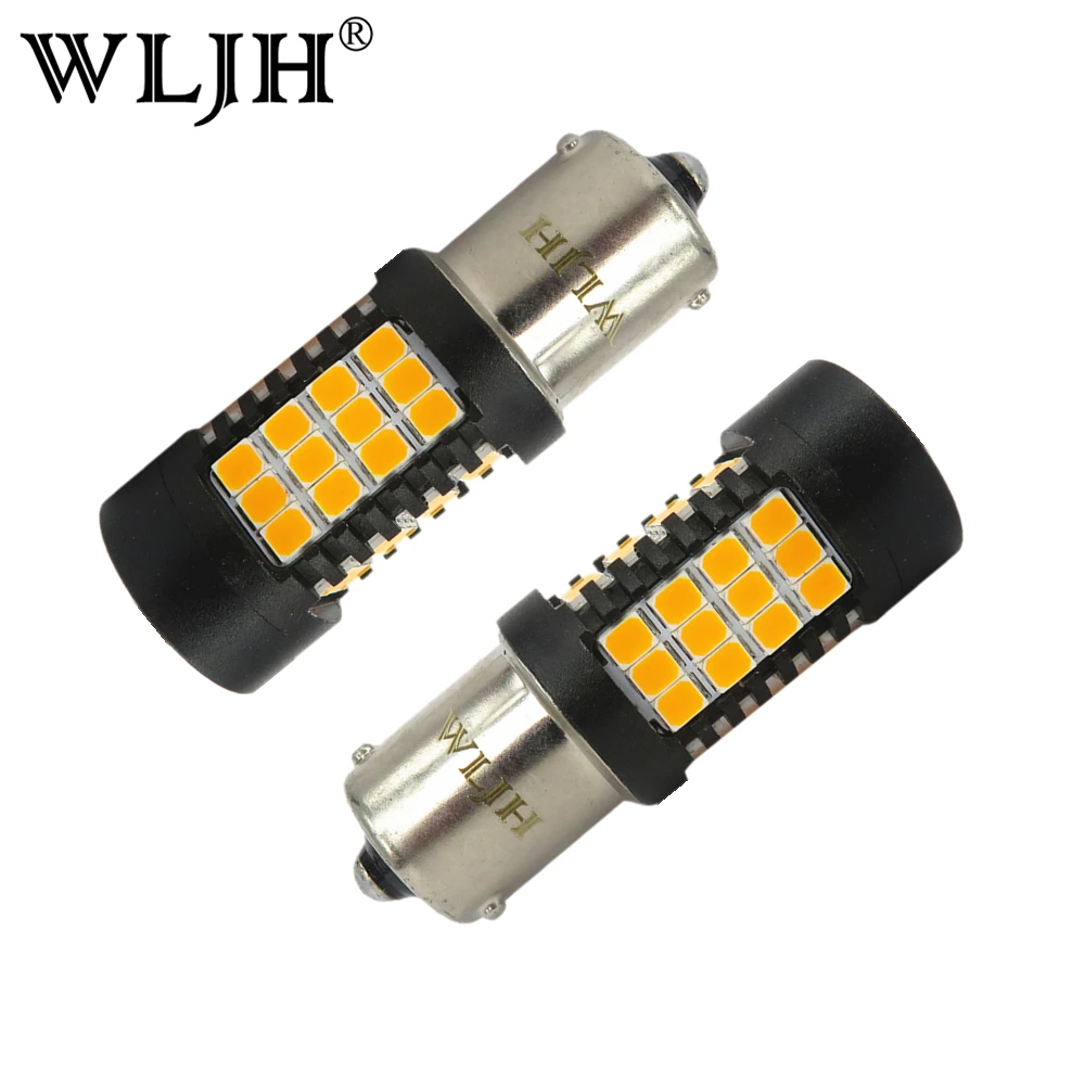 WLJH 2x Canbus Нет Ошибка светодиодный BAU15s PY21W 7507 581 1156PY лампы авто передний указатель