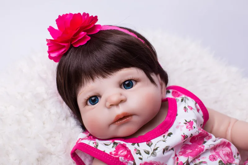 Кукла реборн силиконовая Реалистичная для купания новорожденных девочек