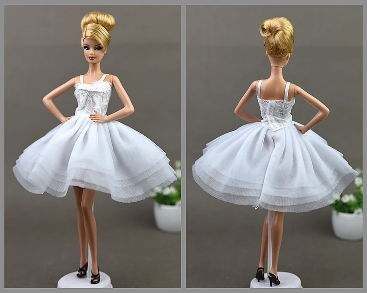 2017 новое белое платье балетная юбка вечернее модная одежда для 1/6 Xinyi FR кукла