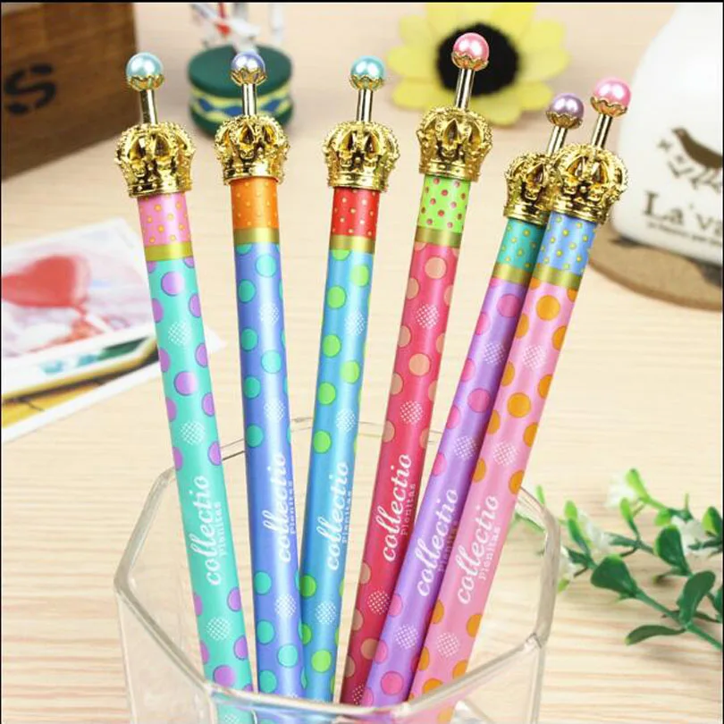 

12 шт./лот гелевая ручка Crown dream Dot & Dots Kawaii Канцтовары Caneta Новинка подарки zakka офисные принадлежности материал школа G011