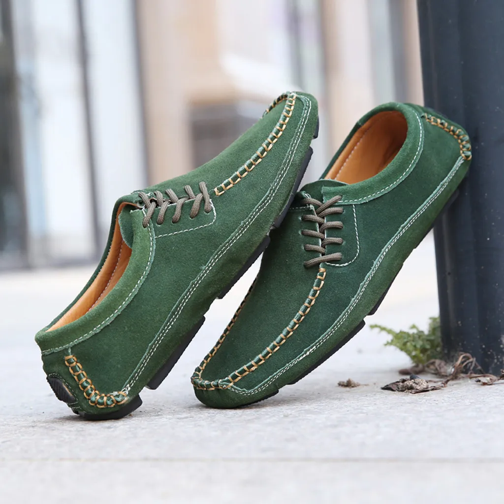 2019 г. Весна лето новая мужская обувь в горошек на шнуровке большой размер