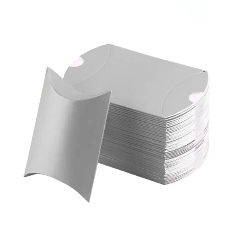 silver 10 шт./компл. Красочные крафт-бумаги Бумага конфеты в подарочной коробке сумка свадебный подарок душа ребенка благоприятствует День рождения Рождество Поставки Подарочная коробка - Цвет: silver
