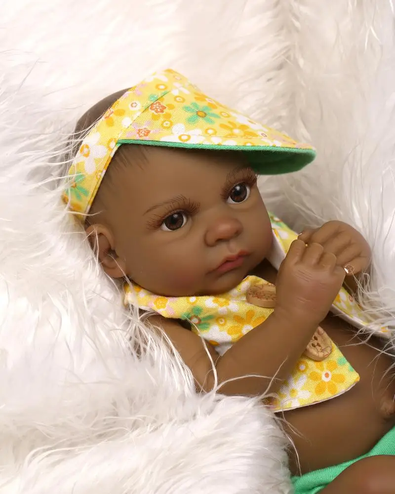 NPK 10&quot Full Silicone Reborn Doll Black Twins Babies Bath Partner Bonecas Brinquedo Menina Bebe Children Toys | Игрушки и хобби