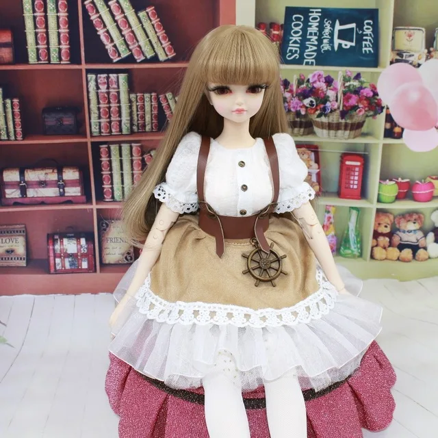 Сказочная мечта только для 1/4 bjd 45 см Кукольное платье белая рубашка пояс кружева принцесса костюм одежда