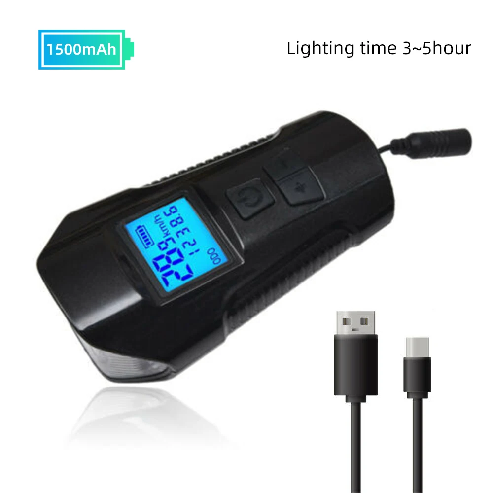 Велосипедный светильник с зарядкой от usb, водонепроницаемый велосипедный светильник, велосипедный фонарь, велосипедный головной светильник, измеритель скорости, светодиодный экран, высокое качество