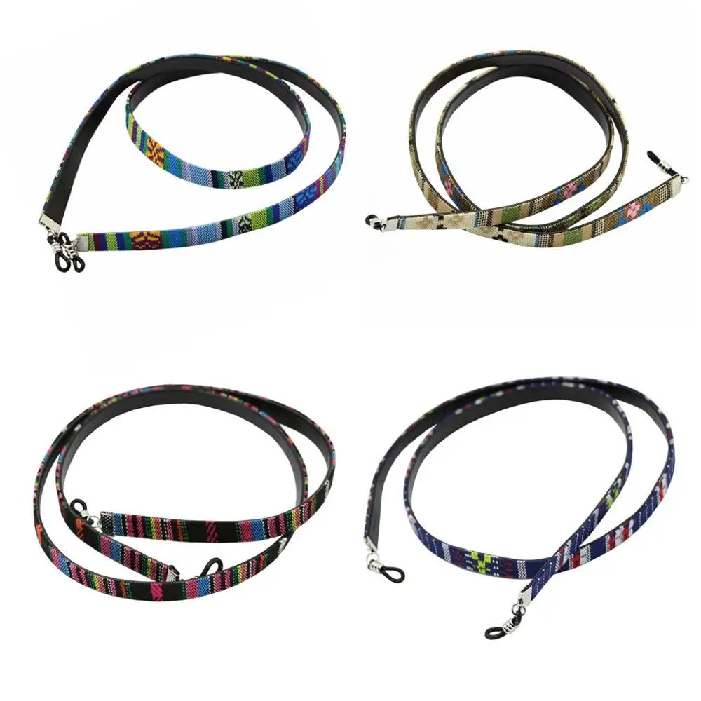 C085-any color Этнические 6 мм анти-скольжения круглые веревочные солнцезащитные очки шеи шнур ремешок очки струны держатель - Цвет: C085-any color
