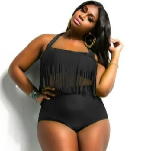 Модный сексуальный женский купальник бикини размера плюс с пуш апом и высокой