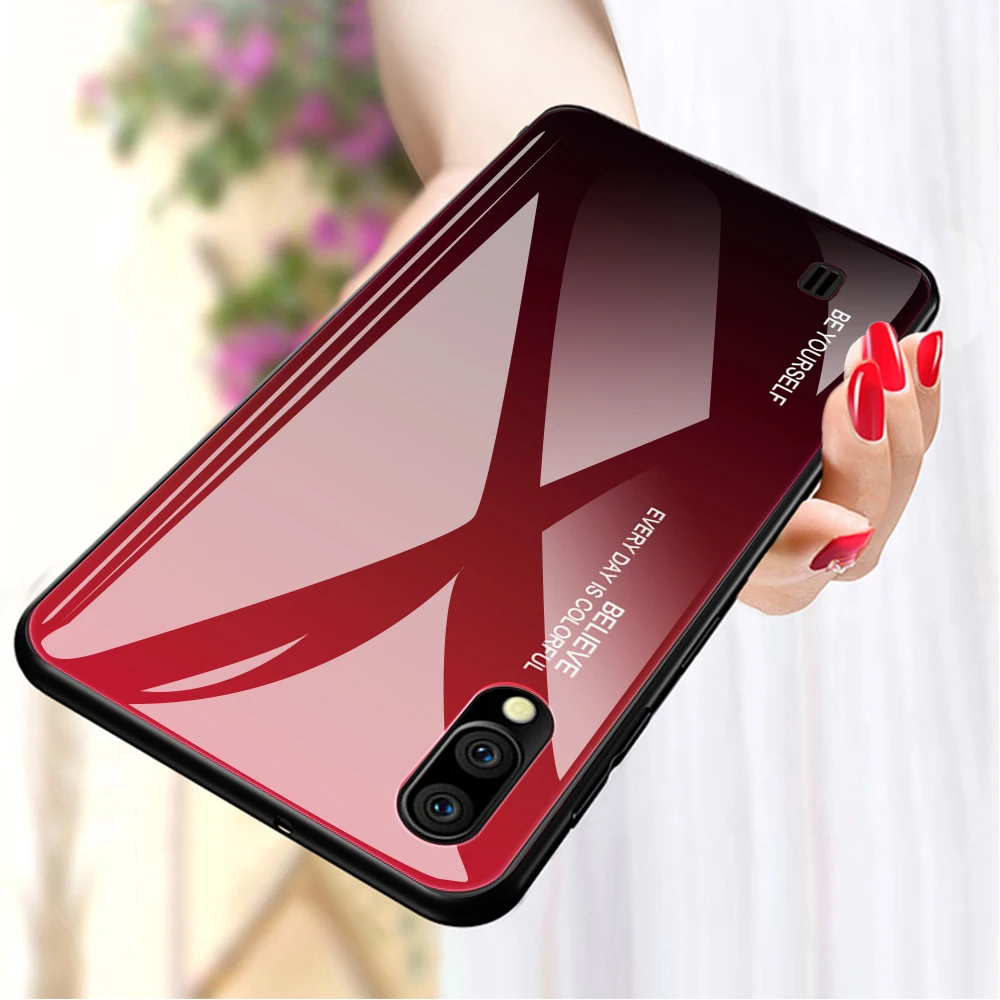 Чехол из закаленного стекла для телефона для samsung Galaxy S10 5G A50 A30 A40 A60 A70 A20 A10 S8 S9 J4 J6 плюс A7 M20 M30 M10 крышка чехол