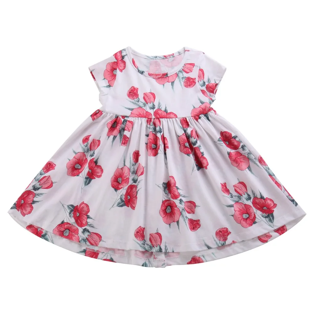 Robe Fille Vestidos Baby Girl Floral Children Dress Elegant Kids Summer Clothes Wedding Girls Dresses 2018 Beach | Детская одежда и