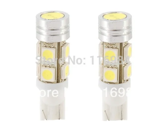 

2pcs x T10 W5W 194 168 5050 8-SMD + 1W Lamp Bead LED Car Wedge Light Bulb Lamp White