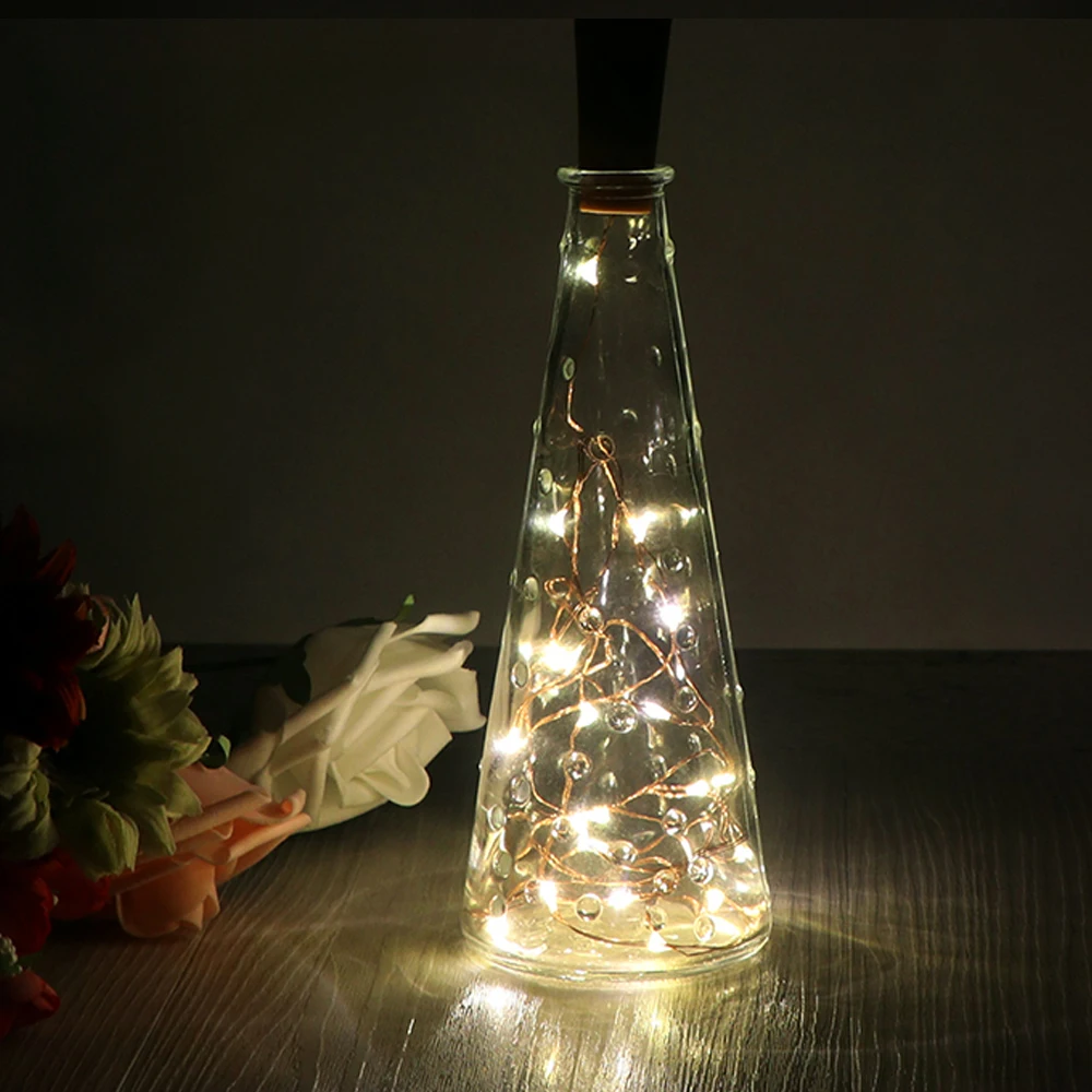 LemonBest гирлянда новый год 2 м 20 LED Медный провод свет шнура Водонепроницаемый лампа