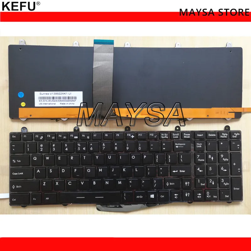 Английская клавиатура US подходит для MSI GT60 GT70 GX60 GX70 MS-1762 Клавиатура ноутбука с