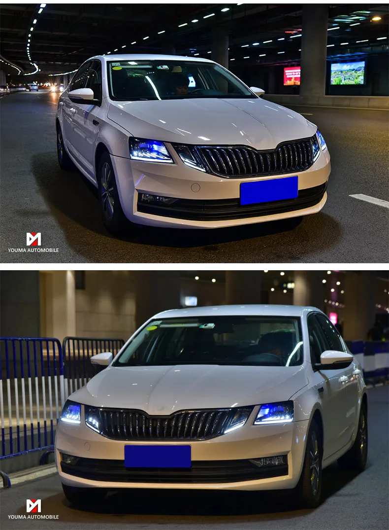 KOWELL автомобильный Стайлинг Головной фонарь для Skoda Octavia фары светодиодный DRL Биксеноновые линзы автомобильные аксессуары
