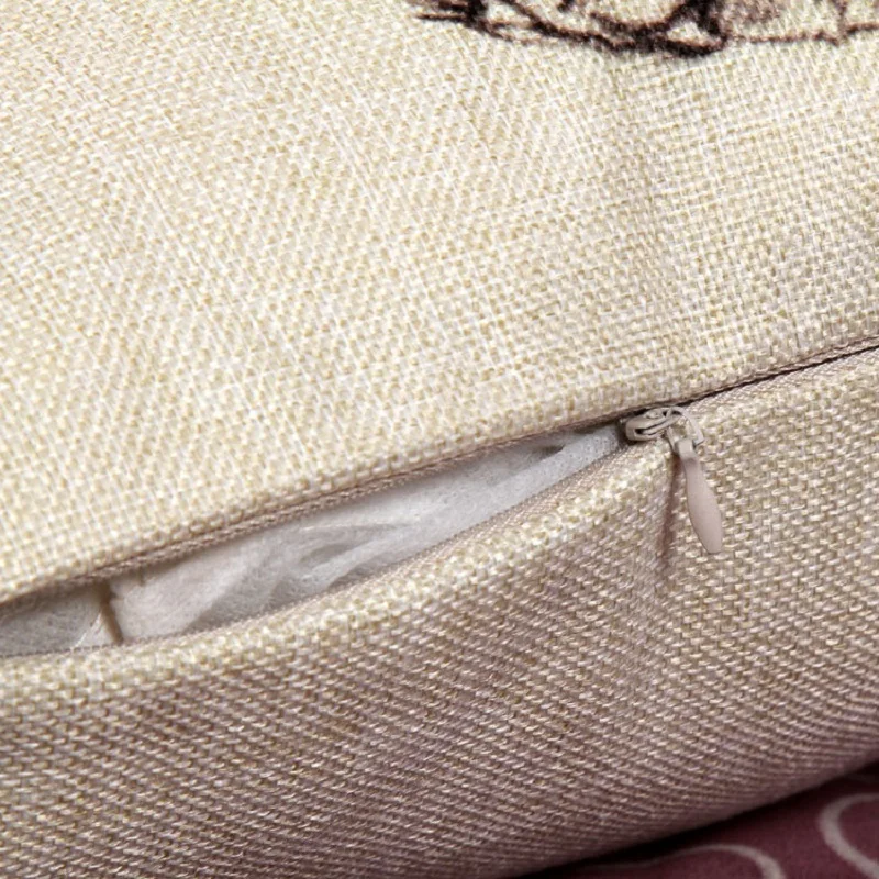 Черно-белая окрашенная мопса домашняя декоративная подушка для дивана наволочка