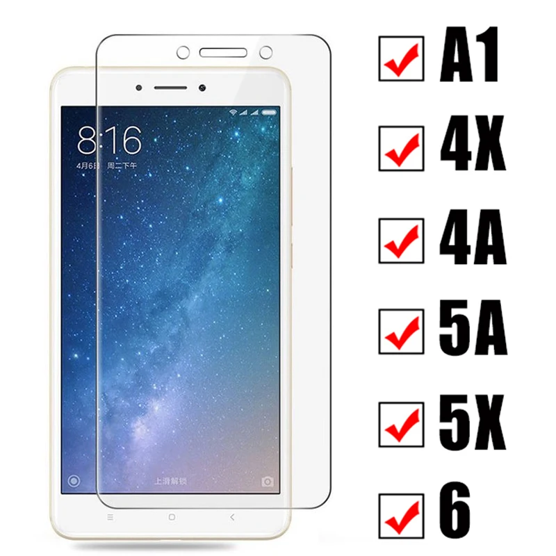 On the For xiaomi redmi 4x glass protective ksiomi xiaomei a1 5x 5a 6 4a glas xiami xiomi xaomi tempered protection screen film | Мобильные