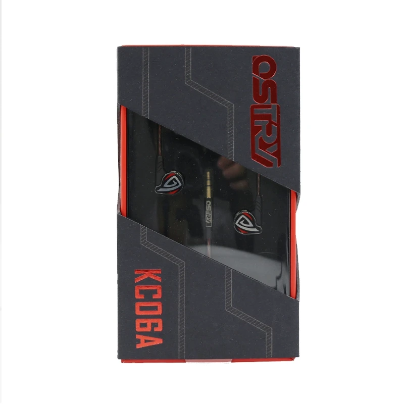 OSTRY KC06A (+ OS100 OS200 OS300 опций) Динамический HiFi наушники вкладыши процесс вакуумного