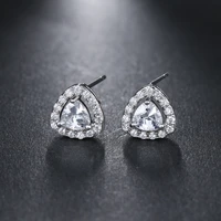 fashion jewelry water drop design top quality stud earrings cubic zirconia brincos earring for women boucle doreille e 122