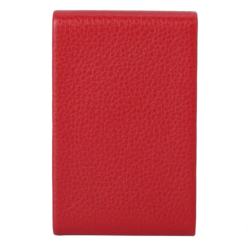 Модный чехол для сигарет, зажигалка для табака из искусственной кожи, коробка для хранения 123 - Цвет: Красный