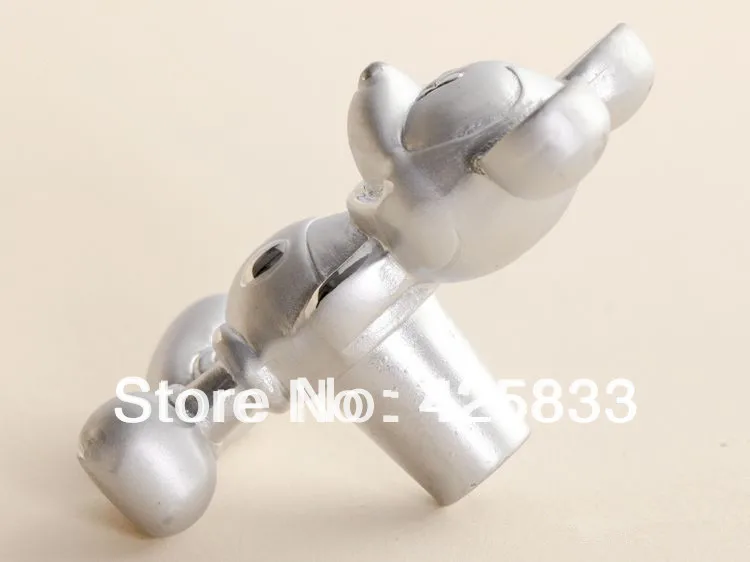 Мода 10 шт. серебро Микки Мышь ручки Мебель дети Спальня мультфильм ящик комода