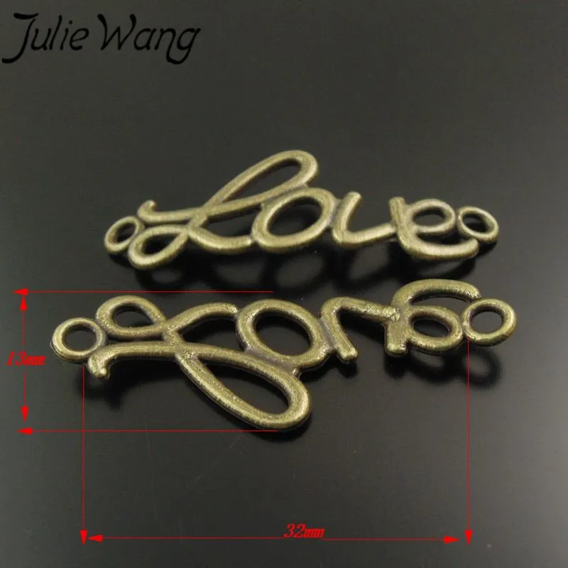 Julie Wang 50 шт./упак. цинковый сплав древние голубые ювелирные аксессуары английские