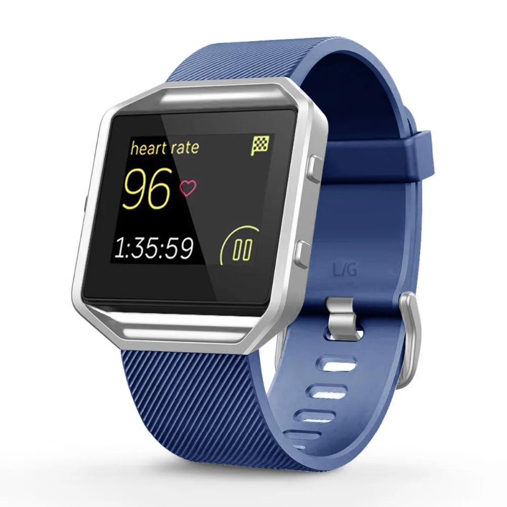 Ремешок силиконовый для Fitbit Blaze маленький и большой сменный Браслет резиновый