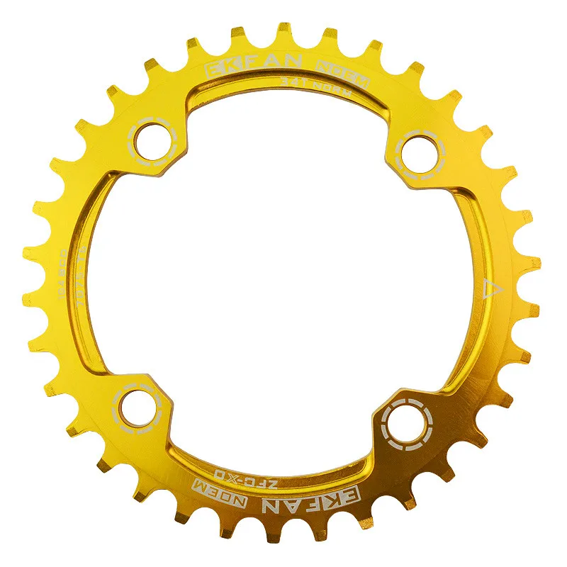 EKFan узкая широкая 32 T/34 T/36 T 104BCD MTB цепь круглой формы 7075-T6 велосипедная цепь велосипед круг коленчатая установка одна пластина
