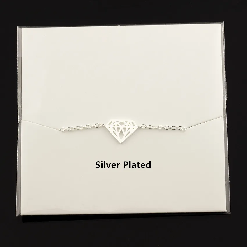 V привлечь 2017 ручной работы Нержавеющая сталь геометрический браслет Для женщин