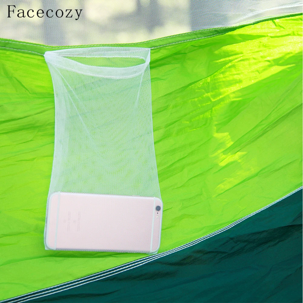 Facecozy открытый парашют с москитной сеткой гамак палатка Портативный Нейлон походный Кемпинг Сад путешествия охота Висячие качели кровать