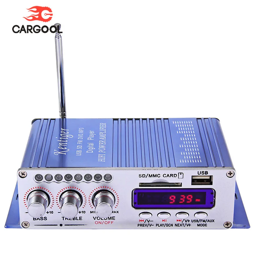 CARGOOL DC 12 V усилитель мощности стереозвука Hi Fi Авто Радио Динамик 2 х канальный