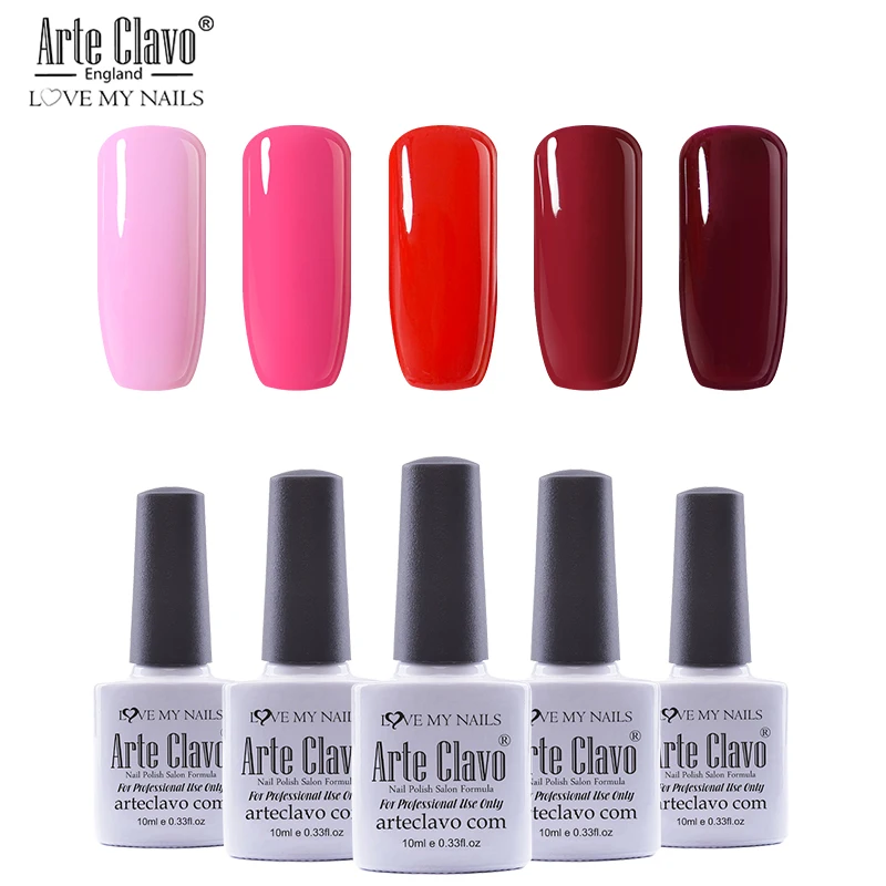 

Arte Clavo 5pcs/lot Gel Nail Polish Set For Manicure Nail Extension Kit Nails Art Gel Lacquer Acrylic UV LED Lamp Design Set
