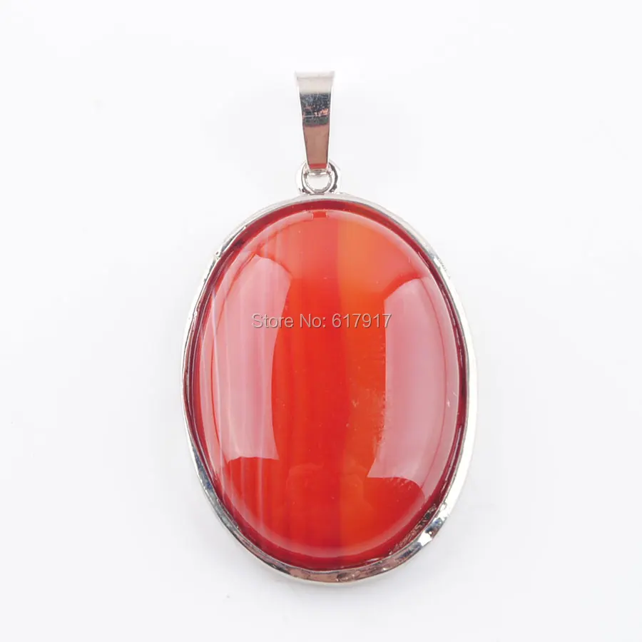 RONGZUAN натуральный овальный камень Agates Bead подвесной рейки исцеляющая подвеска