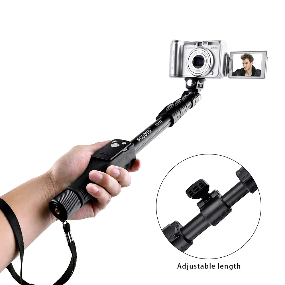 Селфи палка Fusitu FT 777 Bluetooth 50 дюймов ручной монопод мини штатив с для телефона Gopro Dslr