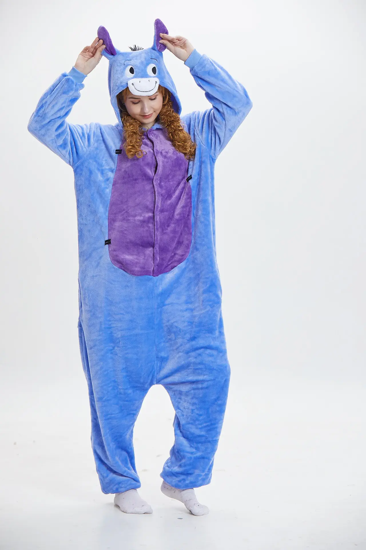 Мода для взрослых зимние Пижама Kigurumi все в одном пижама костюмы животных Косплэй