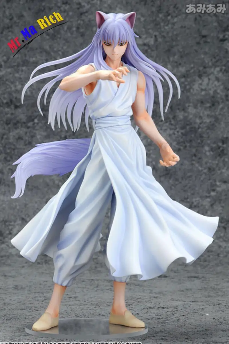 25 см аниме Giapponese Yuyu Hakusho Figura Demon Volpe Kurama фигурка из ПВХ Da collizione Modello Статуэтка Bambole |