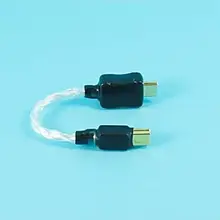 10 см Mini USB к Micro USB Audiophile HiFi чистый серебряный кабель OTG кабель аудио кабель