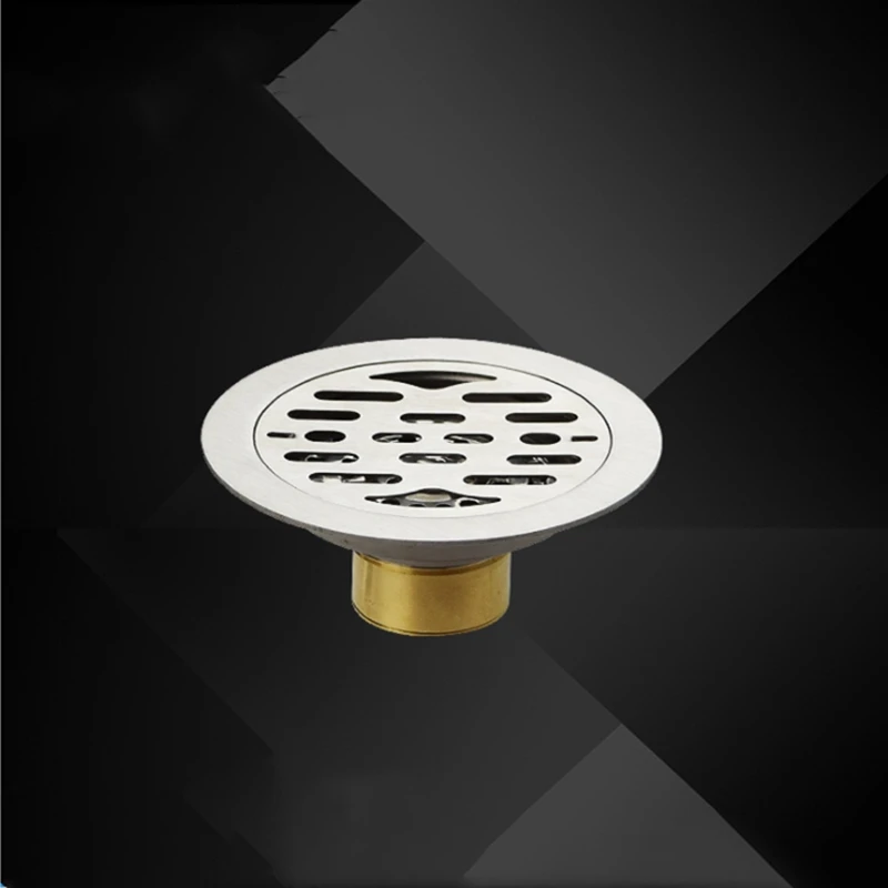 

304 Stainless Steel Drainer Floor Strainer 11.1x11.1cm SUS304 Round Bathroom Floor Drain Waste Grate