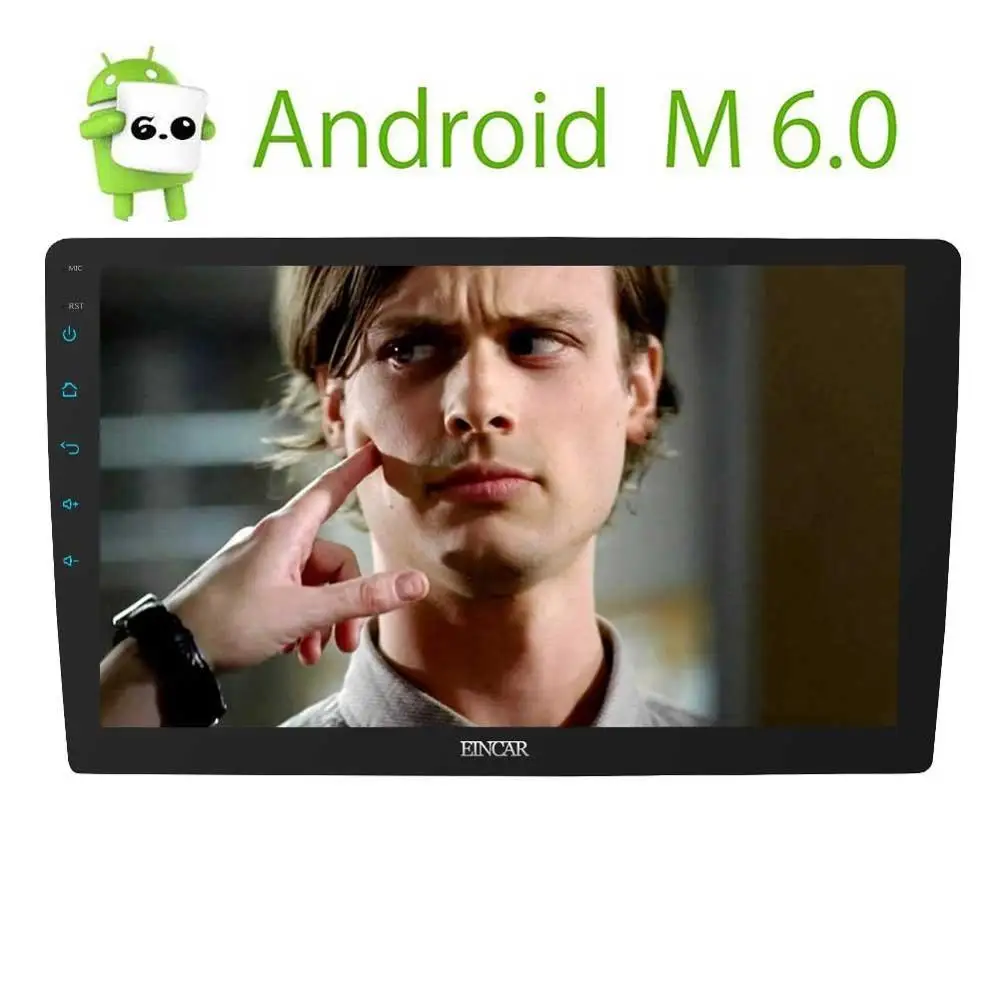 Android 6 0 двойной 2 Din 10 1 дюймов Регулируемый сенсорный экран автомобильное радио