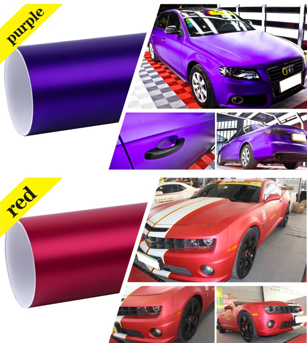 new arrival 1.52x20m Matte Chrome Film high quality car body film with air bubble free decorative chrome film. | Автомобили и