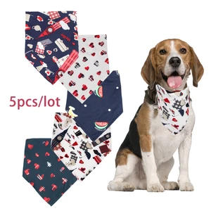 4 шт. собачий бандана ошейник для котенка шарф для питомца шейный платок маленькие ошейники для собак Галстук для животных аксессуары ошейник для кошек собак Уход