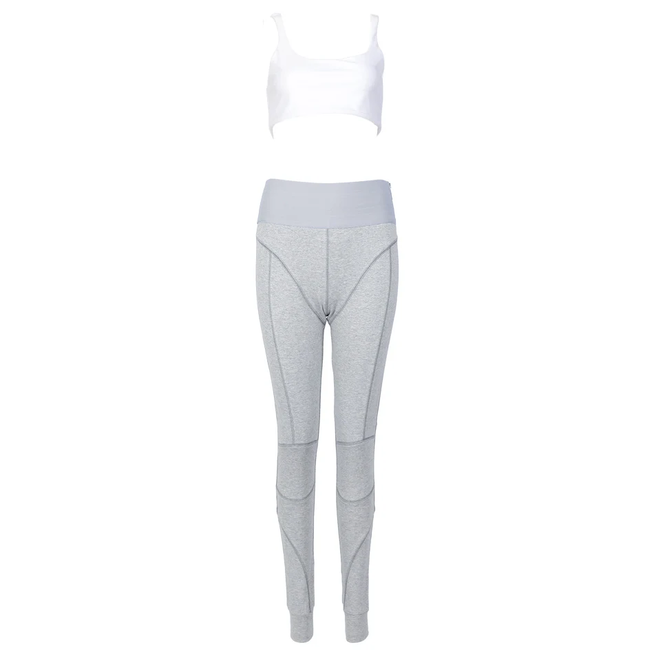 Женский укороченный топ Gymwear комплект из 2 предметов с леггинсами укороченная на